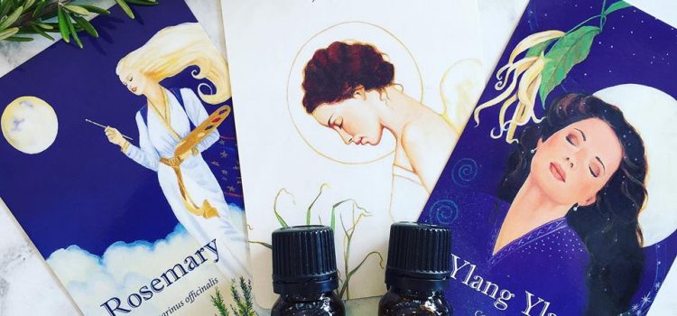 Having fun with aromatherapy cards